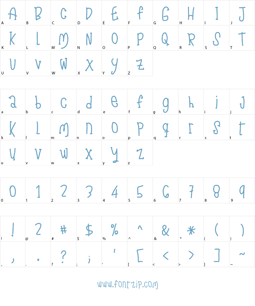 LJ Studios MB Font Character